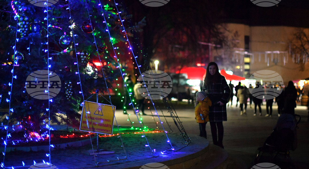 Разград - празнично осветление
