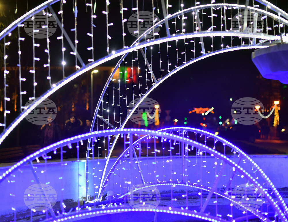 Разград - празнично осветление