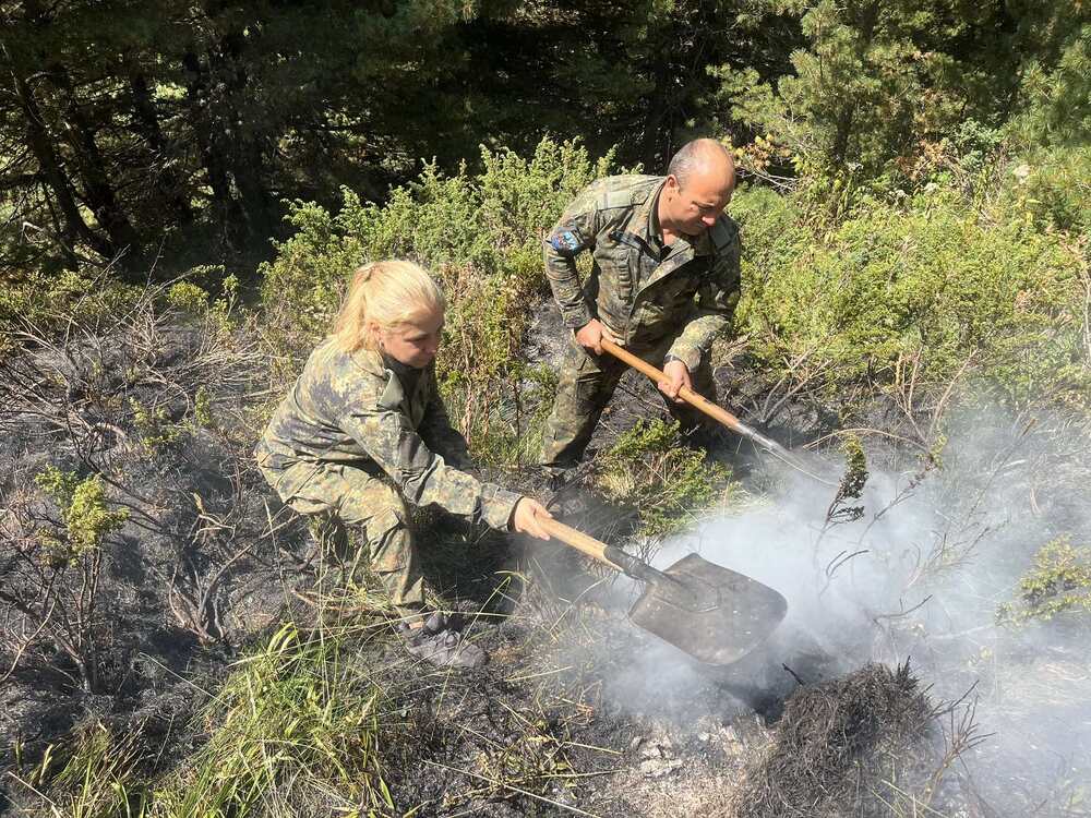 Министерство на отбраната: Военнослужещи и техника от Българската армия и днес помагат за овладяването на пожара в Рила