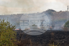 Село Тополи - местност „Клисе баир“ - пожар