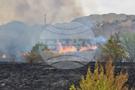 Село Тополи - местност „Клисе баир“ - пожар