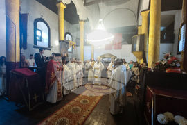 Република Северна Македония - Делчево - митрополит Серафим - света литургия