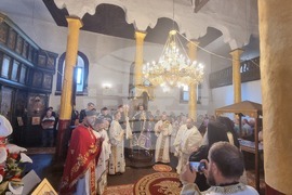 Република Северна Македония - Делчево - митрополит Серафим - света литургия