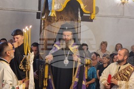 Република Северна Македония - Делчево - митрополит Серафим - света литургия