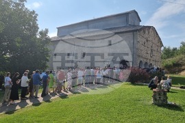 Република Северна Македония - Делчево - митрополит Серафим - света литургия