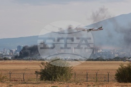 Квартал „Христо Ботев“ - София - пожар - изглед - самолет