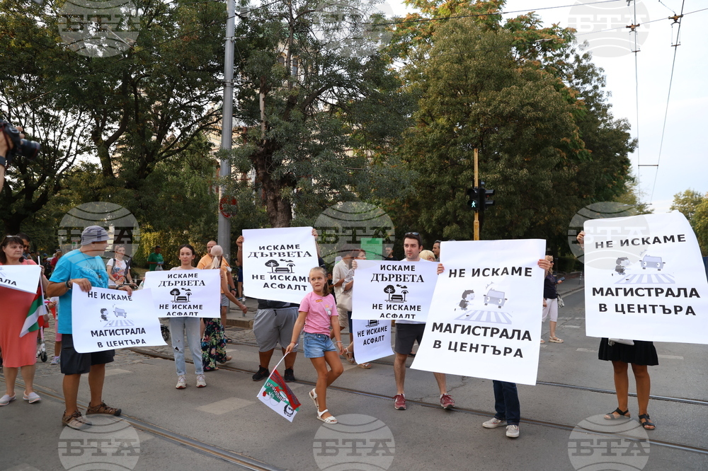Протестно шествие - "Да спасим дърветата на „Опълченска“