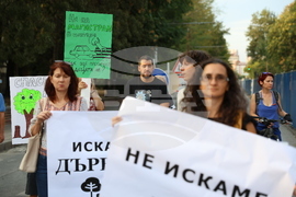 Протестно шествие - "Да спасим дърветата на „Опълченска“