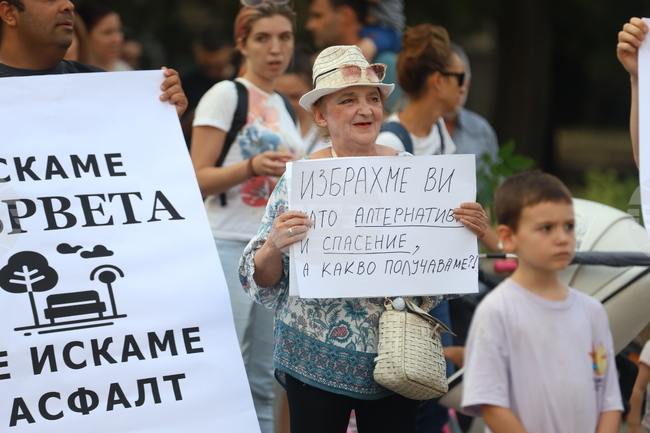 Протестно шествие - "Да спасим дърветата на „Опълченска“