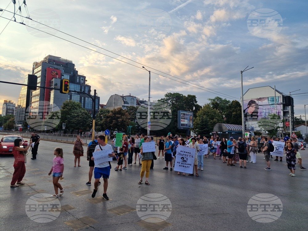 Протестно шествие - "Да спасим дърветата на „Опълченска“