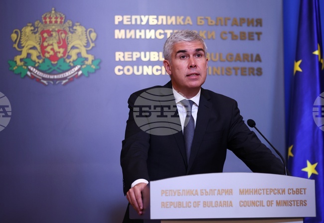 Министерски съвет - Владимир Малинов - брифинг