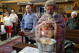 Търговище - неделна служба - ставрофорен иконом Славчо Проданов