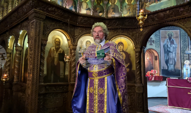 Търговище - неделна служба - ставрофорен иконом Славчо Проданов