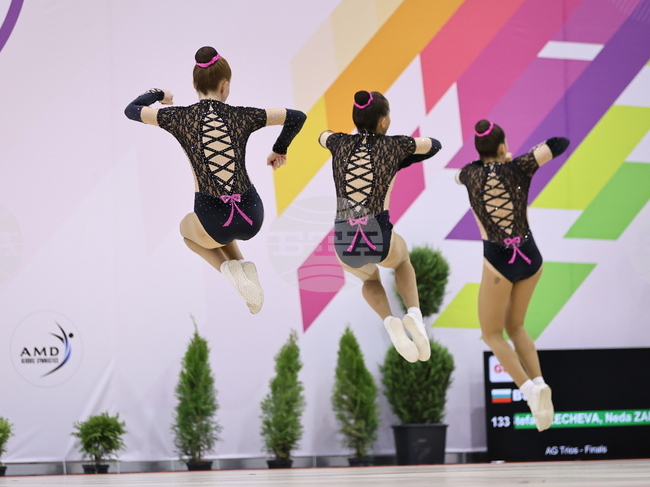 Три финала за България в първия ден на Европейското първенство по спортна аеробика в Азербайджан