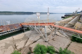 Лом - река Дунав - ниско ниво