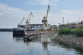 Лом - река Дунав - ниско ниво