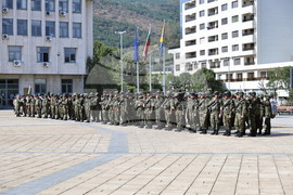 Асеновград - изпращане на български военен контингент - тържествен ритуал