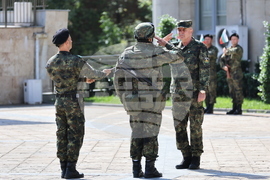 Асеновград - изпращане на български военен контингент - тържествен ритуал