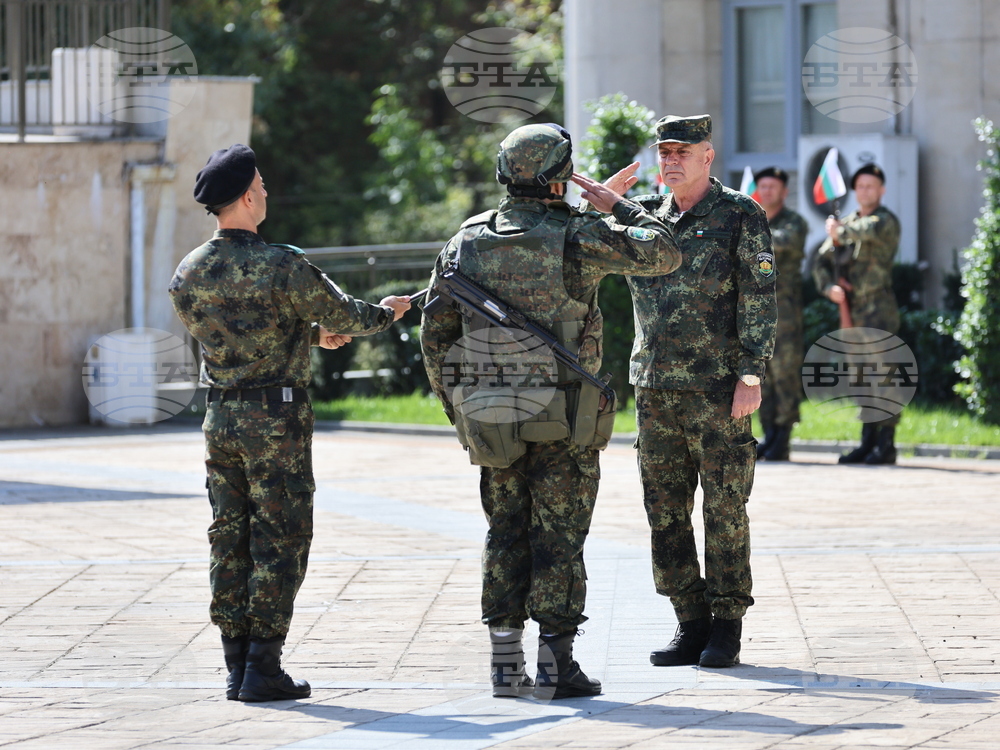 Асеновград - изпращане на български военен контингент - тържествен ритуал