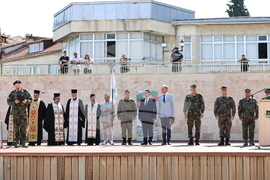 Асеновград - изпращане на български военен контингент - тържествен ритуал