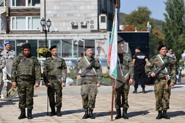 Асеновград - изпращане на български военен контингент - тържествен ритуал