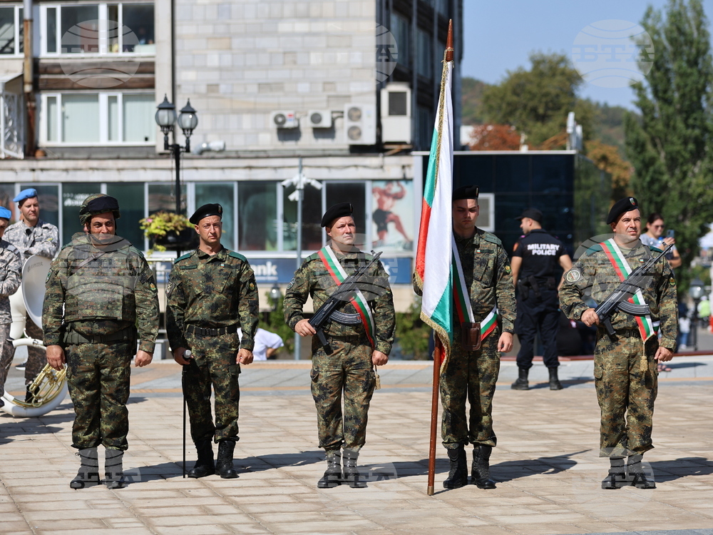 Асеновград - изпращане на български военен контингент - тържествен ритуал