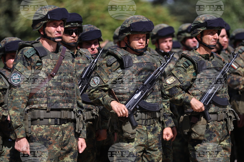 Асеновград - изпращане на български военен контингент - тържествен ритуал