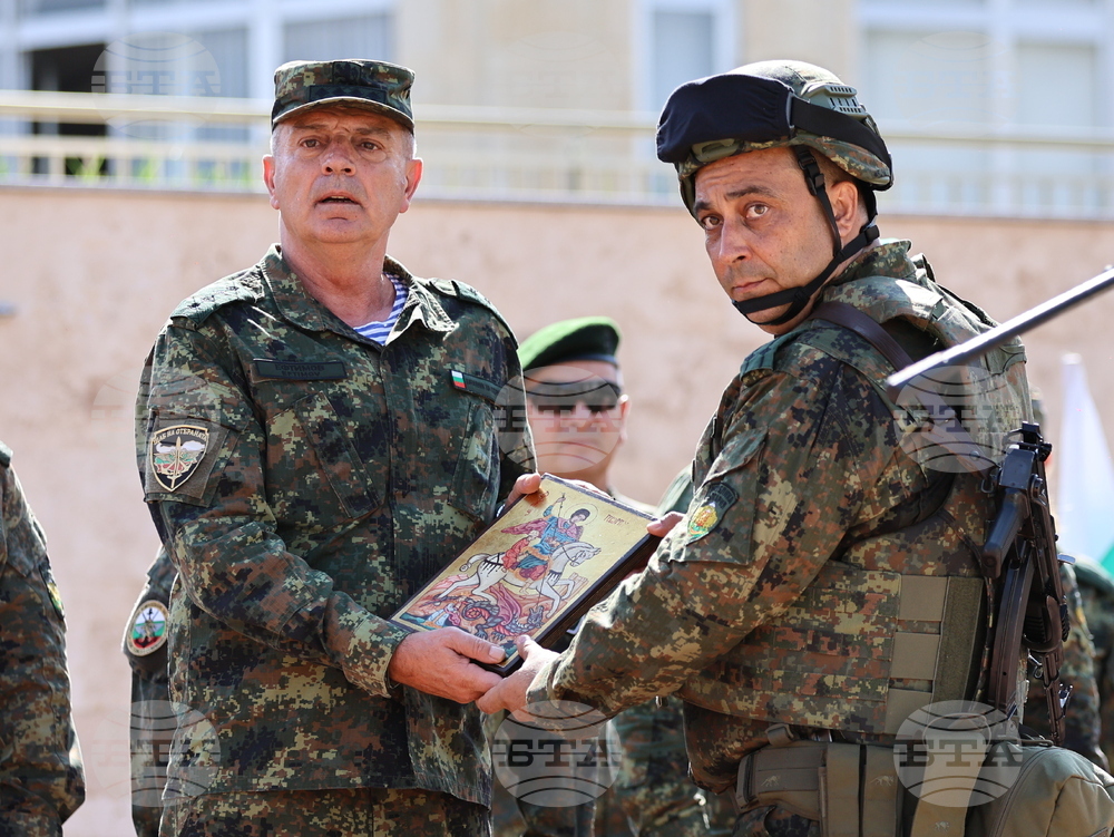 Асеновград - изпращане на български военен контингент - тържествен ритуал