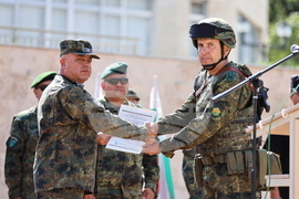 Асеновград - изпращане на български военен контингент - тържествен ритуал