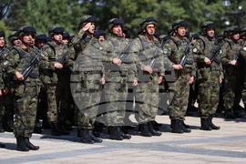 Асеновград - изпращане на български военен контингент - тържествен ритуал
