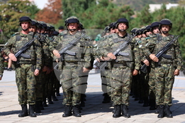 Асеновград - изпращане на български военен контингент - тържествен ритуал