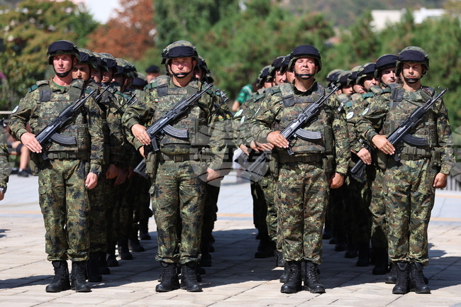 Асеновград - изпращане на български военен контингент - тържествен ритуал