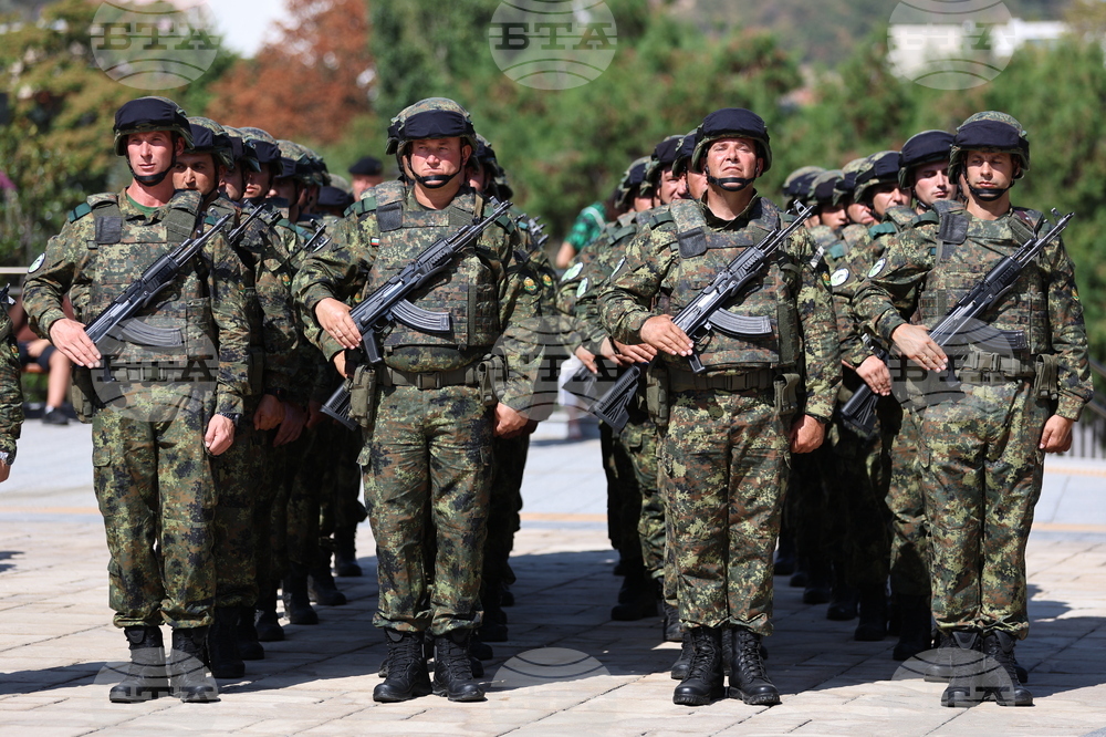 Асеновград - изпращане на български военен контингент - тържествен ритуал