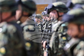 Асеновград - изпращане на български военен контингент - тържествен ритуал