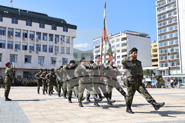 Асеновград - изпращане на български военен контингент - тържествен ритуал