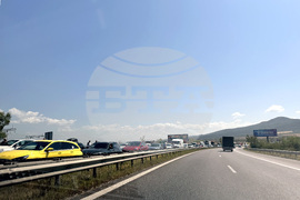 Автомагистрала „Тракия“ - камиони - пожар