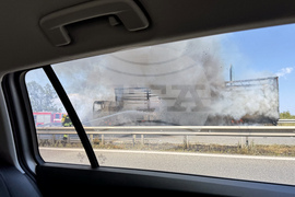 Автомагистрала „Тракия“ - камиони - пожар