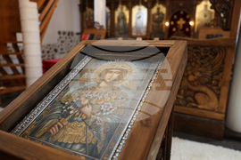 Белица – храм „Свети Георги Победоносец“ – камбанария – първа копка