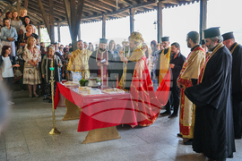 Белица – храм „Свети Георги Победоносец“ – камбанария – първа копка