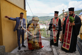 Белица – храм „Свети Георги Победоносец“ – камбанария – първа копка