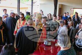 Белица – храм „Свети Георги Победоносец“ – камбанария – първа копка