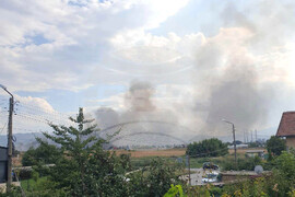 Квартал "Димитър Миленков" - сухи треви - пожар