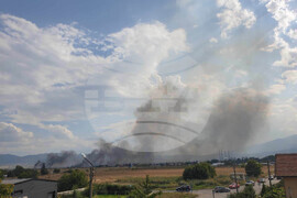 Квартал "Димитър Миленков" - сухи треви - пожар