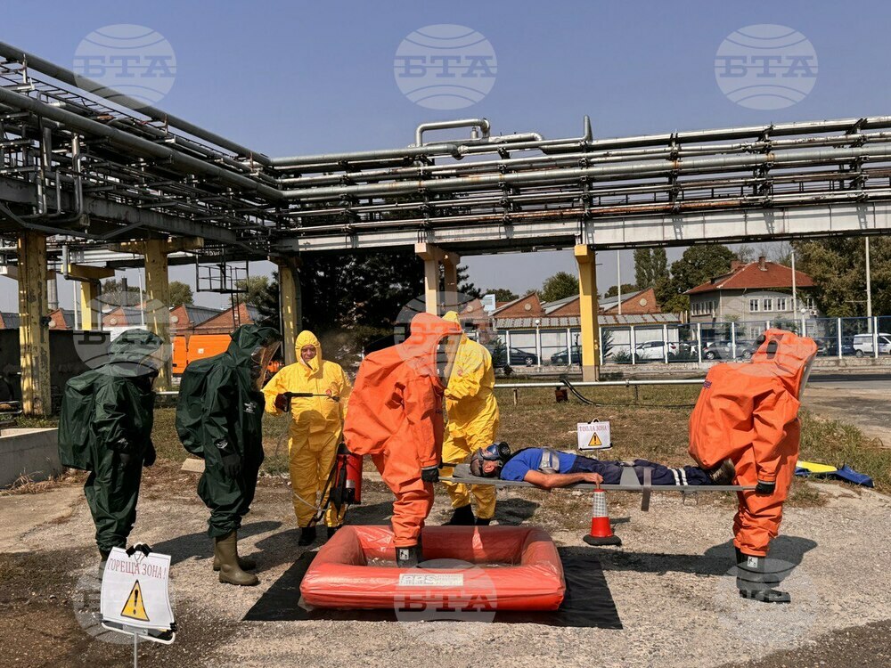 Община Русе: Практическо обучение в промишлено предприятие провери готовността на институциите при евентуална авария