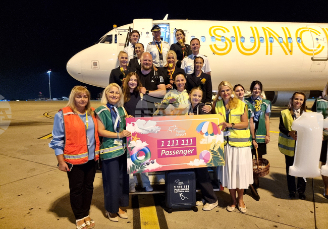 Варна - летище - 1 111 111 пътник