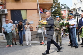 Пловдив - Ден на Съединението на България - паметна плоча на майор Райчо Николов
