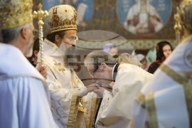 Катедрален храм "Св. великомъченица Неделя" - архиерейска заупокойна света литургия - патриарх Неофит