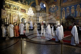 Катедрален храм "Св. великомъченица Неделя" - архиерейска заупокойна света литургия - патриарх Неофит