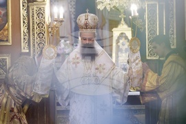 Катедрален храм "Св. великомъченица Неделя" - архиерейска заупокойна света литургия - патриарх Неофит