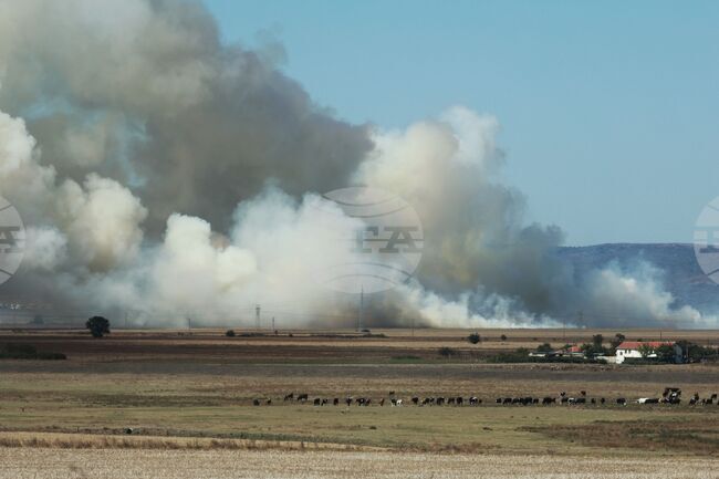 Село Деветак - пожар